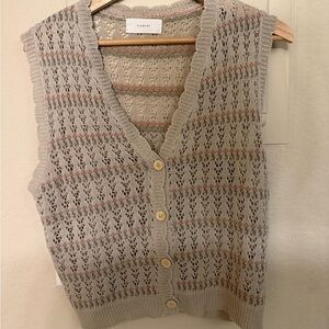 From Korea! Fiorucci Cream Cardigan with Intricate Knit Design